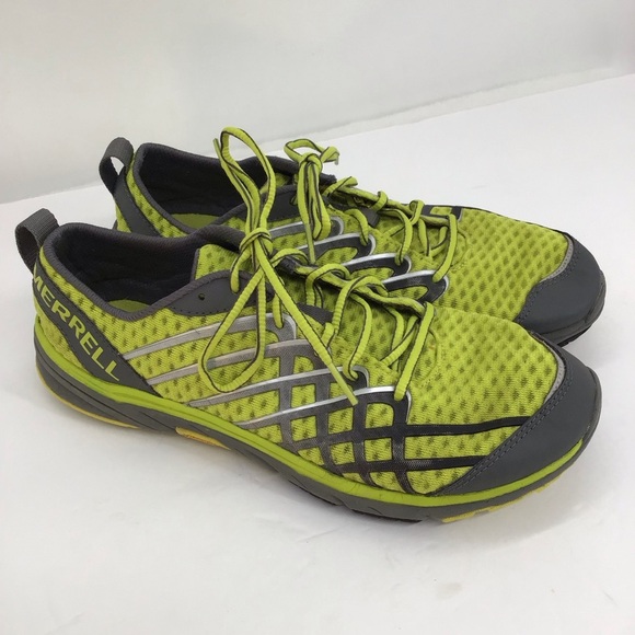 Merrell Bare Access Sulphr Springs Running Athletic Men’s Shoe Green Size 8.5 - Picture 1 of 8